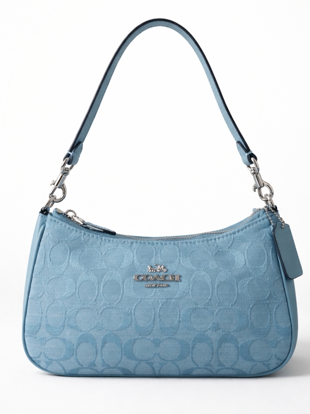 Signature Coach Teri Shoulder Bag CH139 Light Blue